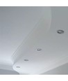 2er-Set MR16 oder GU10 Downlight-Kit - Ohne Leuchtmittel, gebürsteter Stahl, Lochausschnitt: Ø7 cm, Maße: Ø9,3 cm