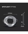 2er-Set MR16 oder GU10 Downlight-Kit - Ohne Leuchtmittel, gebürsteter Stahl, Lochausschnitt: Ø7 cm, Maße: Ø9,3 cm