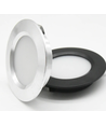 2,7W Ø6,8cm Reco68 Möbel-Einbaustrahler RA92 - 12V DC, Lochausschnitt: Ø5,5 cm, Maße: Ø6,8 cm, Schwarz