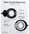 LED-Lupenlampe mit Klemme x1,75 9W - Schwarz