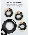 LED-Lupenlampe mit Klemme x1,75 9W - Schwarz