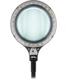 LED Lupenlampe mit Schwanenhals 6W - Schwarz, Tischlampe, Klemme
