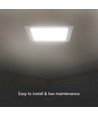 6W 12cm x 12cm LED Einbaupanel - Ausschnitt: 11cm x 11cm, Maße: 12cm x 12cm