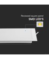 LED Einbaupanel, 24W - Ausschnitt: 28cm x 28cm, Maße: 29,5cm x 29,5cm