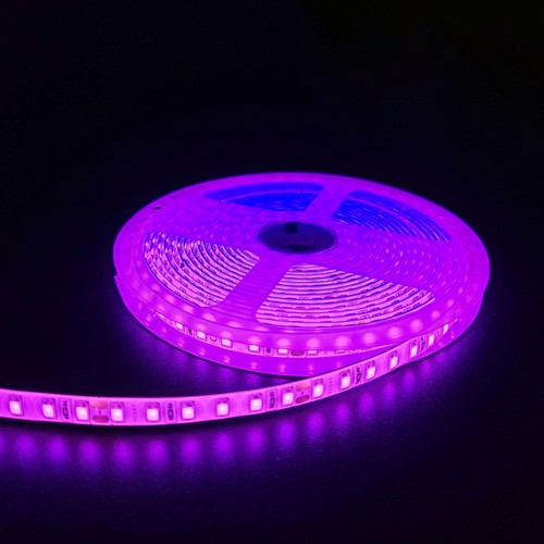 5m 10W/m Pink LED-Streifen - 24V DC, IP65, 120 LEDs pro Meter