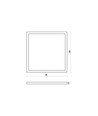 60x60 LED Panel, 45W - 102lm/W, 6000K, 5 Jahre Garantie