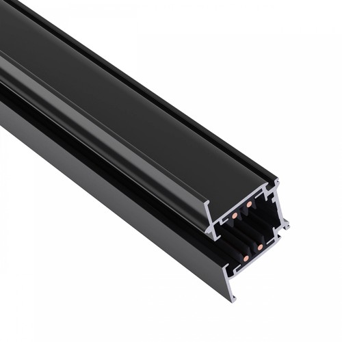 1m 3-Phasen Stromschiene - Schwarz, 100cm, IP20, für Schienenstrahler