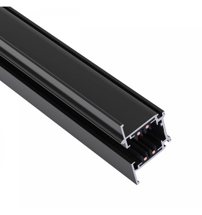 1m 3-Phasen Stromschiene - Schwarz, 100cm, IP20, für Schienenstrahler