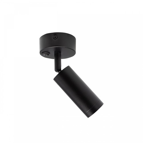 Mini GU10 Wandspot mit Schalter, Schwarz - ohne Leuchtmittel
