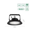 100W PLATEO 3 DALI LED Hallenstrahler - 230V, IP65, DALI dimmbar