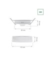 6W Algine 2-in-1 Einbau/Aufbau Panel - 125lm/W, Ø11,5cm, 3000K, weißer Rand, rund
