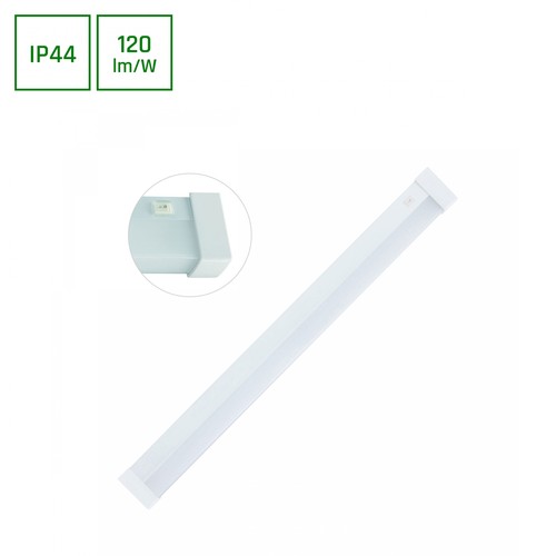 60cm 15W Aquatica LED-Armatur - IP44, quadratisch, für Badezimmer oder Küche