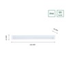 60cm 15W Aquatica LED-Armatur - IP44, quadratisch, für Badezimmer oder Küche