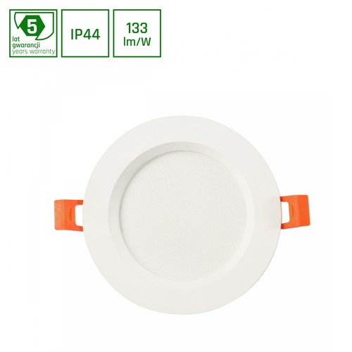 12W Ø14cm DURE 3 MAX Einbaupanel - 133lm/W, IP44 Feuchtraum, weiß, Ausschnitt: Ø11cm, 5 Jahre Garantie