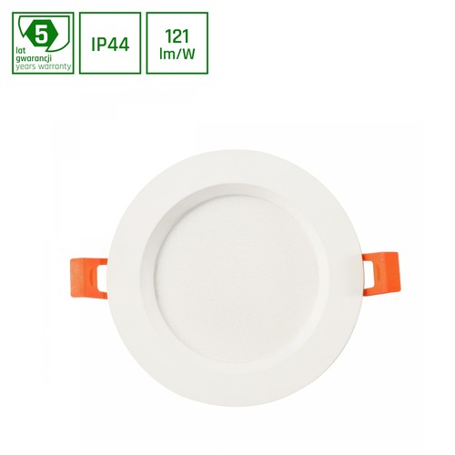 28W Ø23cm DURE 3 MAX Einbaupanel - 121lm/W, IP44, weißer Rand, 6000K, 5 Jahre Garantie, Ausschnitt: Ø19 cm, Maße: Ø23 cm