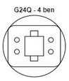 Outlet: G24Q 5W LED-Lampe - 120°, mattiert