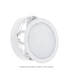 12W Ø17cm 2-in-1 Einbaupanel / Aufbaupanel - 125lm/W, 3000K, rund, weißer Rand
