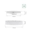 12W Ø17cm 2-in-1 Einbaupanel / Aufbaupanel - 125lm/W, 3000K, rund, weißer Rand