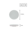 18W Nymphea LED Deckenleuchte mit Sensor - IP54, 3-in-1 CCT, schwarz/weißer Ring, integrierter Sensor