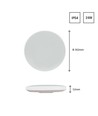 NYMPHEA 24W – Kaltweiß, 230V, 115°, IP54, IK04, Ø320x52, Weiß/Schwarz, Rund mit Pendel
