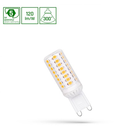 G9 4,5W LED Leuchtmittel - 540lm, 120lm/W, 3000K, warmweiß