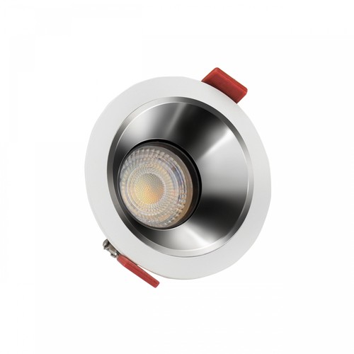 FIALE COMFORT Einbauspot - Für GU10, Aluminium, weißer Ring, ohne Leuchtmittel