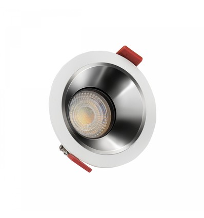 FIALE COMFORT Einbauspot - Für GU10, Aluminium, weißer Ring, ohne Leuchtmittel