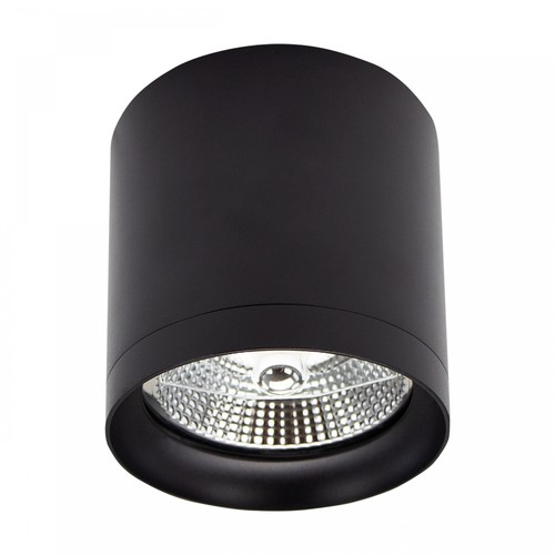 Deckenleuchte für AR111 GU10 - Schwarz, Ø11,8cm, 11cm hoch, Aluminium, ohne Leuchtmittel