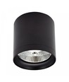 Deckenleuchte für AR111 GU10 - Schwarz, Ø11,8cm, 11cm hoch, Aluminium, ohne Leuchtmittel