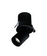 IN OUT - Modell M - Einbaustrahler, 12W 36° 100x110 mm, Schwarz ohne Lichtquelle