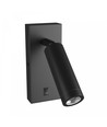 Mini GU10 Slim Wandleuchte - Mit Schalter, Ø3,8x9,5 cm, schwarz, rund, ohne Leuchtmittel