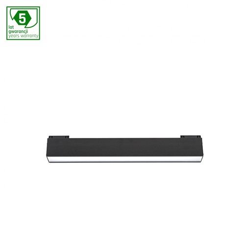 12W System Line S Linearmodul, 24V - 33,7cm, RA90, 3000K, Osram LED, IP20, schwarzes Gehäuse
