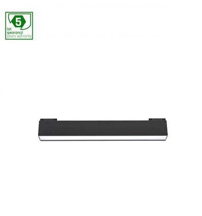 12W System Line S Linearmodul, 24V - 33,7cm, RA90, 3000K, Osram LED, IP20, schwarzes Gehäuse