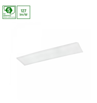 30x120 LED Panel, 30W - 127lm/W, 3000K, 5 Jahre Garantie, weißer Rand