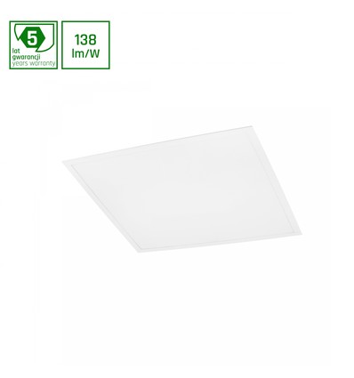 60x60 LED Panel, 40W - 138lm/W, IP20, 5 Jahre Garantie, für Einbau und Aufbau