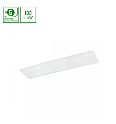 30x120cm LED Panel, 40W - 133lm/W, 5300lm, 4000K, weißer Rand, 5 Jahre Garantie