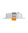 5W Ø9,5cm Einbaustrahler - IP54 spritzwassergeschützt, Lochausschnitt: Ø7,2 cm, Maße: Ø9,5 cm, 3,1 cm hoch, rund, weißer Rand