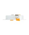 8W Ø11,8cm Einbaustrahler - IP54 spritzwassergeschützt, Lochausschnitt: Ø9,2 cm, Maße: Ø11,8 cm, 3,1 cm hoch, rund, weißer Rand