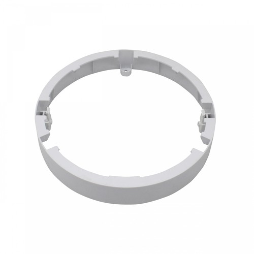 Weißer Aufbaurahmen für LED Panel - Ø22cm, Höhe 3,6cm, Aluminium/Kunststoff