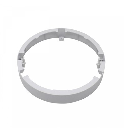 Weißer Aufbaurahmen für LED Panel - Ø22cm, Höhe 3,6cm, Aluminium/Kunststoff