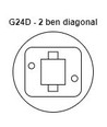 G24D 9W LED-Lampe - Direkt/Vorschaltgerät-kompatibel, 180°, ersetzt 26W