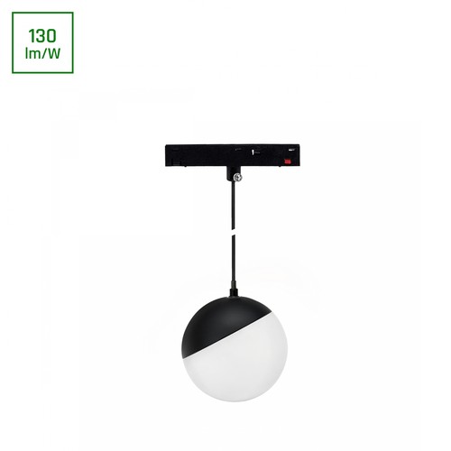 10W SHIFT Basic Kugel Lampenschirm Hängend - 3000K, Schwarz, 9cm