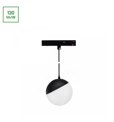 10W SHIFT Basic Kugel Lampenschirm Hängend - 3000K, Schwarz, 9cm