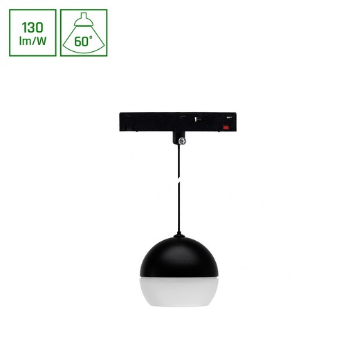 10-12W SYSTEM SHIFT BASIC GLOBE RING Schienenspot, 48V - 1200lm, 3000K, 35 Grad, 48V DC