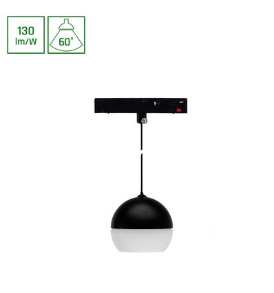 10-12W SYSTEM SHIFT BASIC GLOBE RING Schienenspot, 48V - 1200lm, 3000K, 35 Grad, 48V DC
