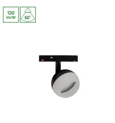 10W SYSTEM SHIFT BASIC GLOBE RING - 48V, 1300lm, 60°, 3000K, Schienenspot für 48V System