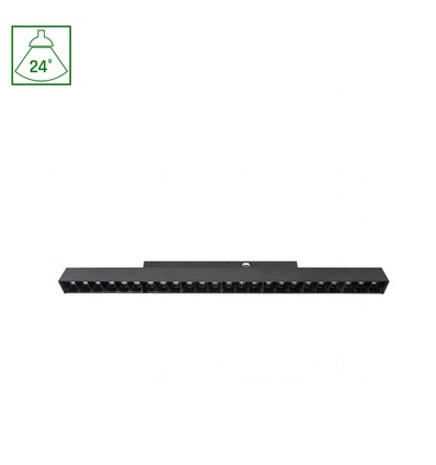 18W SHIFT Basic - Raster m. Linear-Leuchte 33cm - 3000K, Schwarz