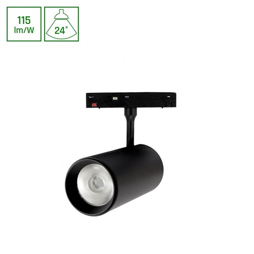 SHIFT Basic - Spotleuchte 20W 3000K Schwarz, L-Richtung 55x120x180mm