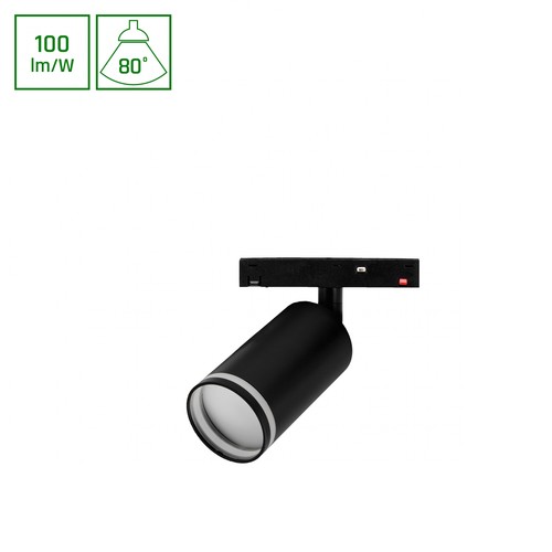 6W SHIFT Basic Spot S Richtstrahler - 3000K, Schwarz, 55x100x160mm
