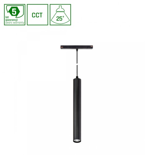 12W dimmbar SHIFT Smart Hangit Pendelleuchte für Schienensystem - CCT, Schwarz, Zigbee